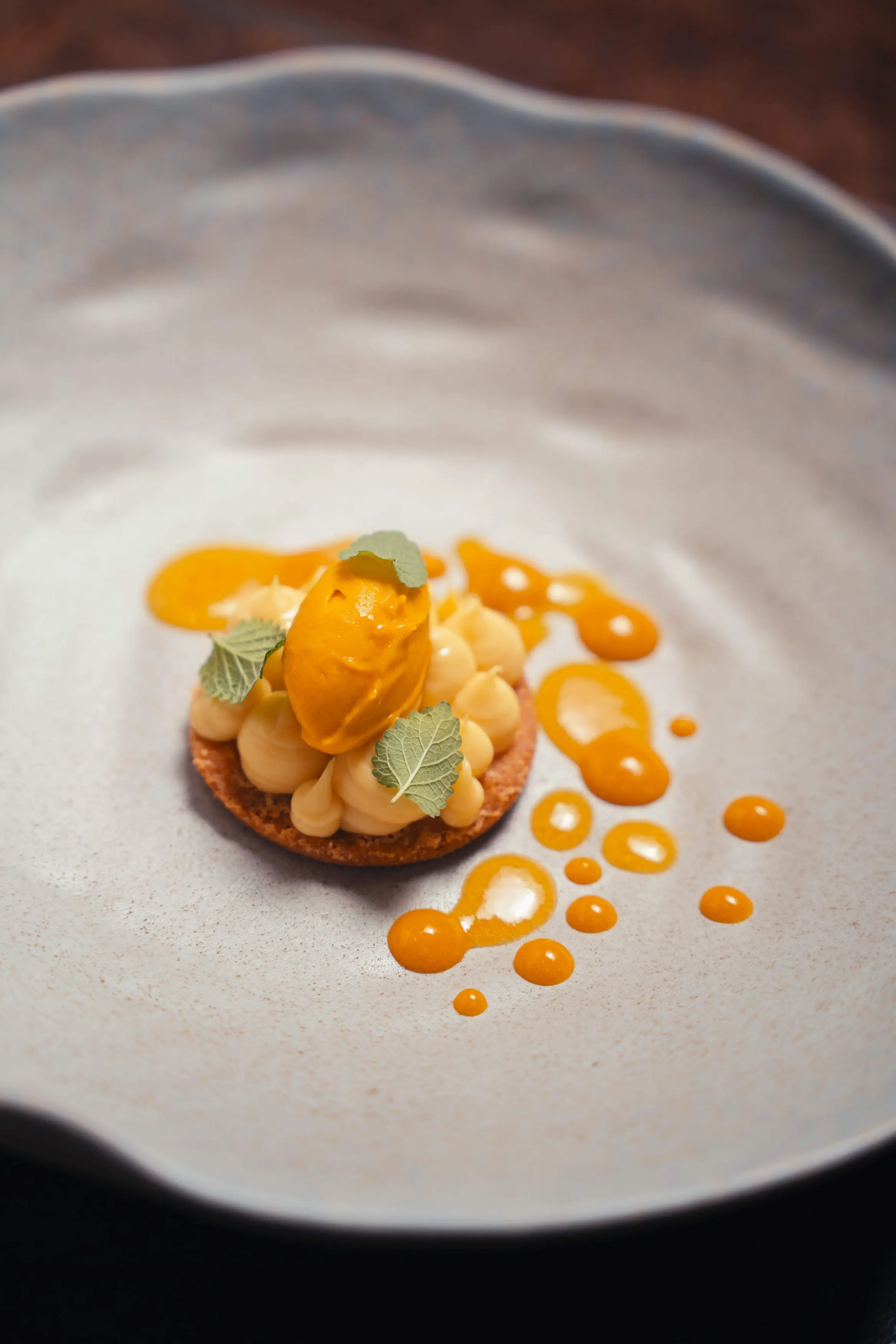 Frutto della passione, mango, menta